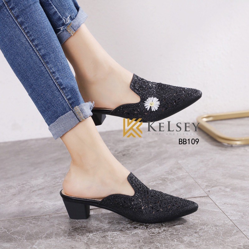 Kelsey Sendal Heels Wanita 5cm BB109