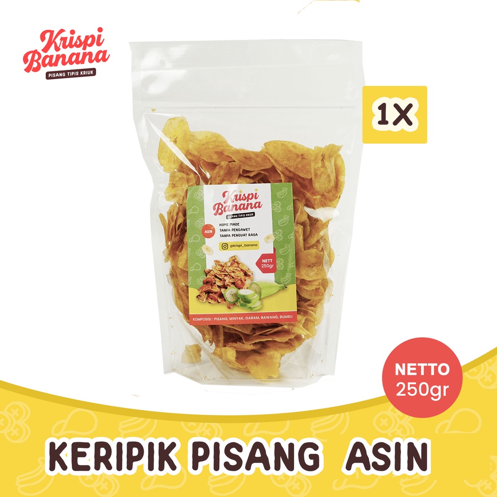 

KRISPI BANANA Keripik Pisang Asin