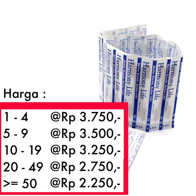 Harmony Life - Nasal Strips, Anti Snore / Anti Ngorok / Anti Dengkur