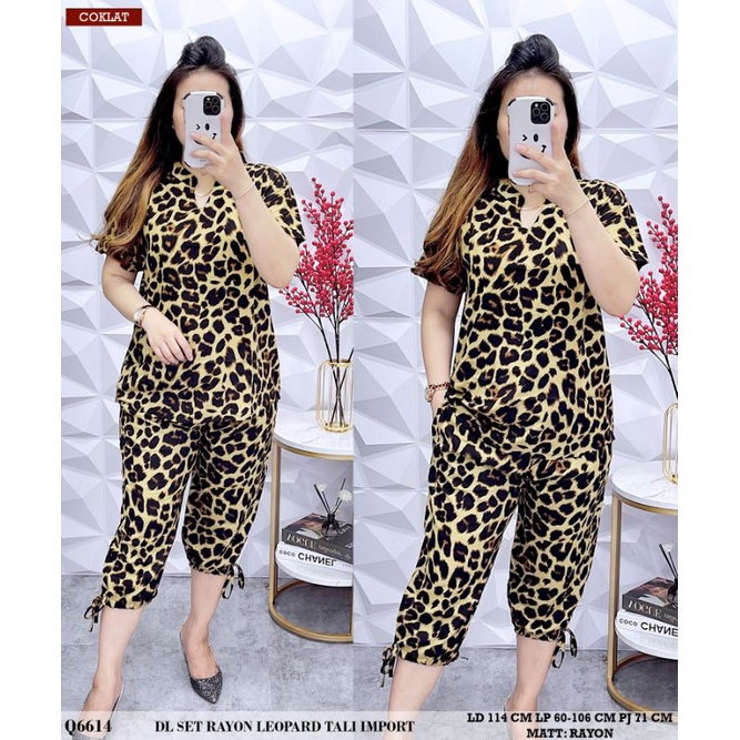 DL SETELAN RAYON LEOPARD TALI IMPORT Q6615