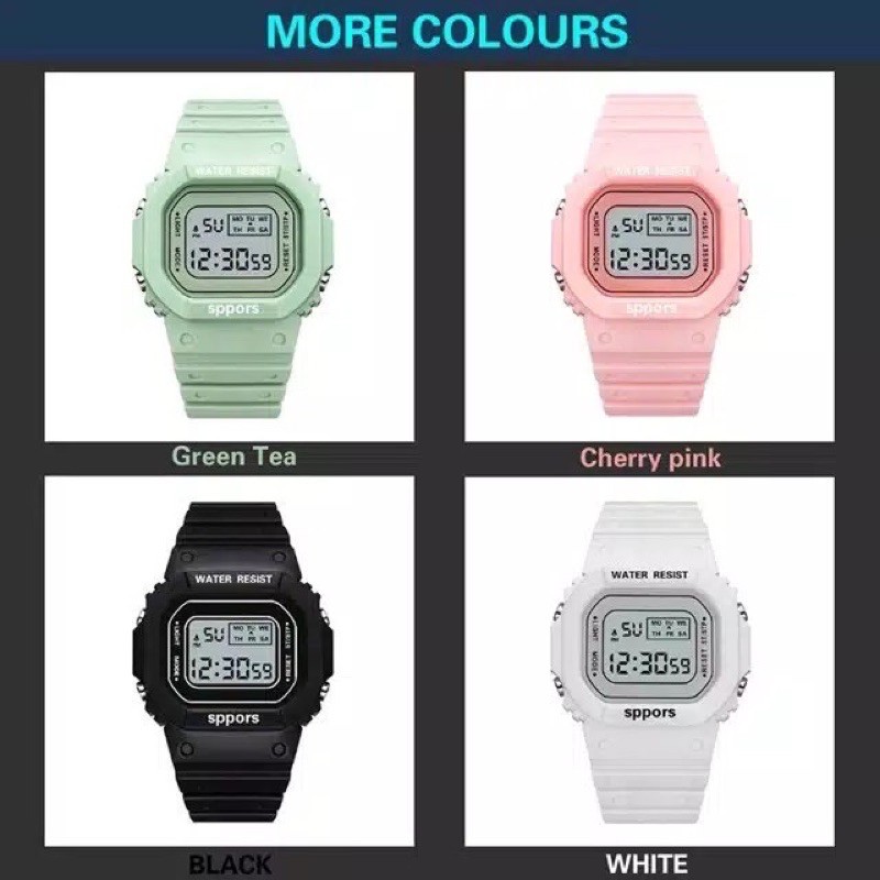 Jam Tangan Wanita Fashion Korea Style Digital Sport LNR-1175