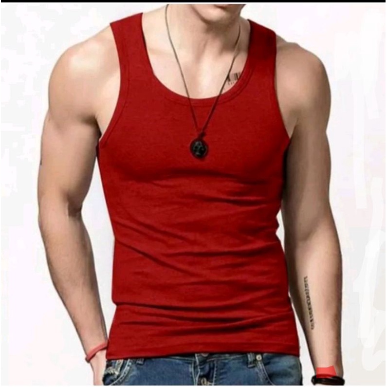 kaos dalam pria warna ll singlet pria warna