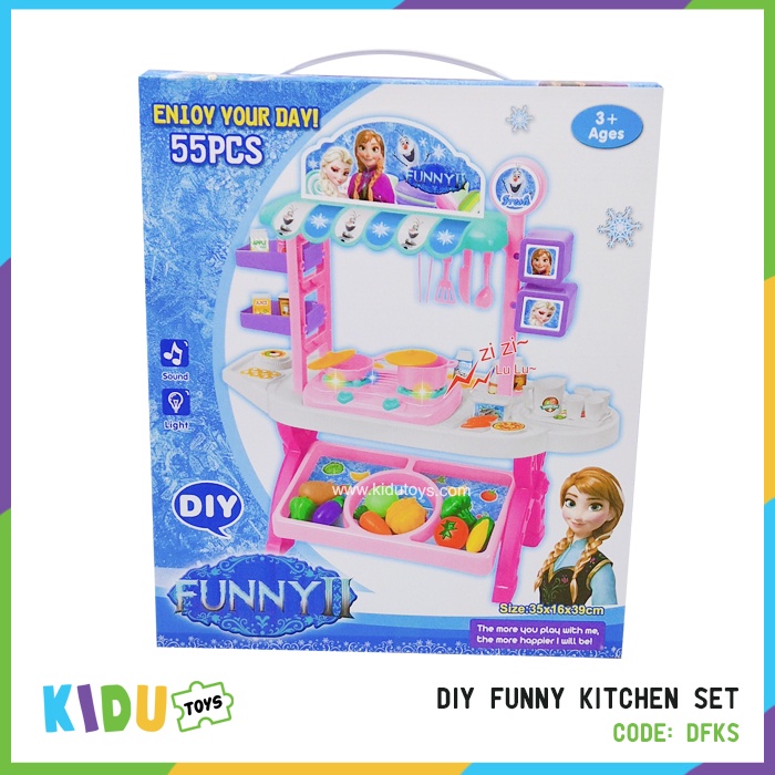 Mainan Anak Masakan DIY Funny Kitchen Set Kidu Toys