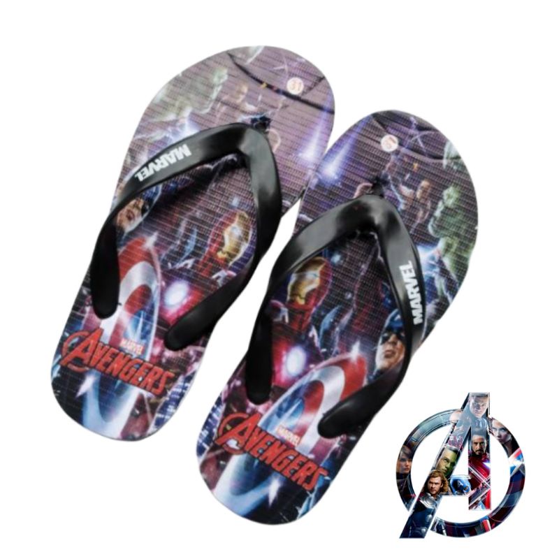 Sandal Jepit Anak Iron Man | Sendal Karakter Jepit Anak laki laki