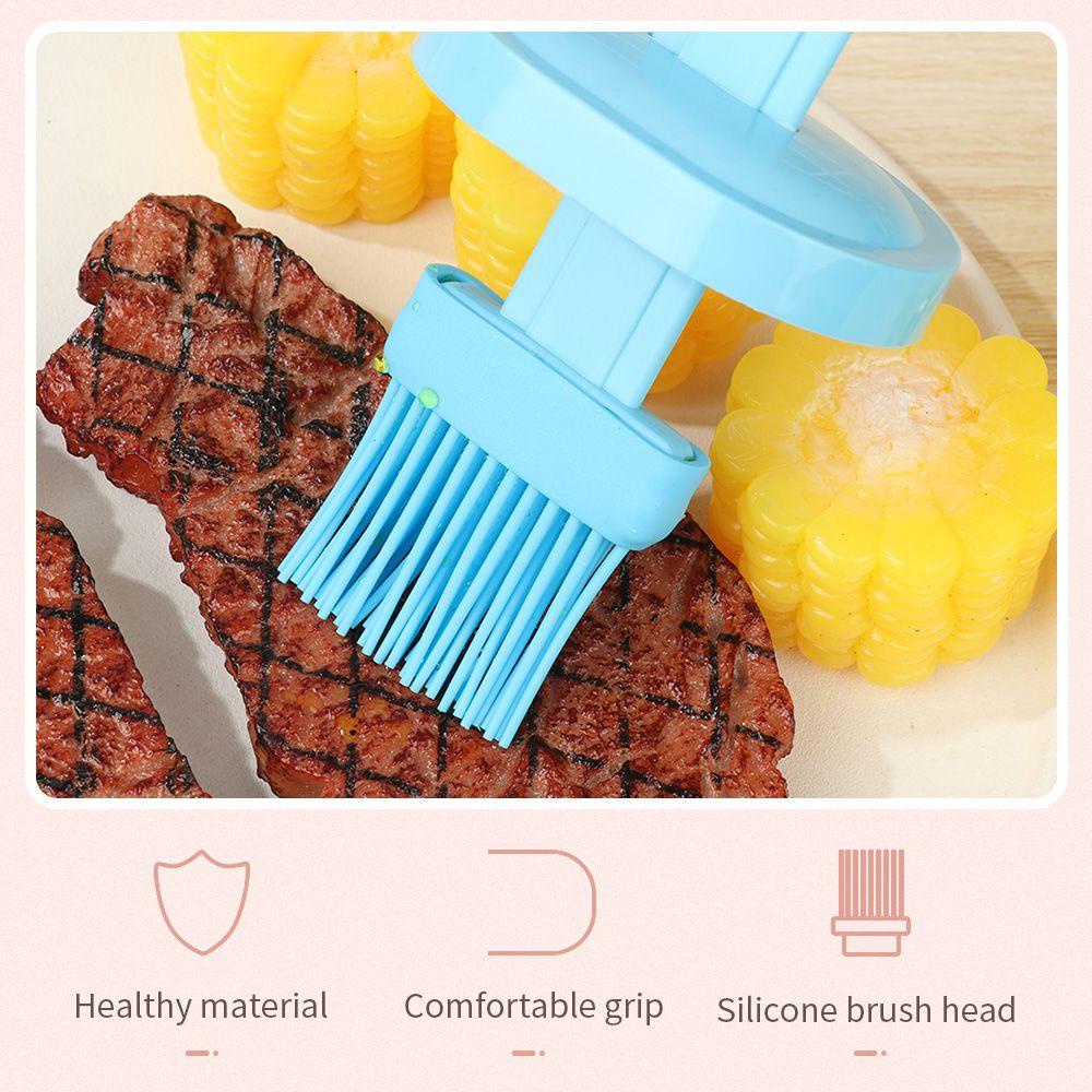 Solighter Barbecue Oil Brush Sikat Pembersih Dapur Memanggang Aksesoris Pancake Brush Alat Minyak