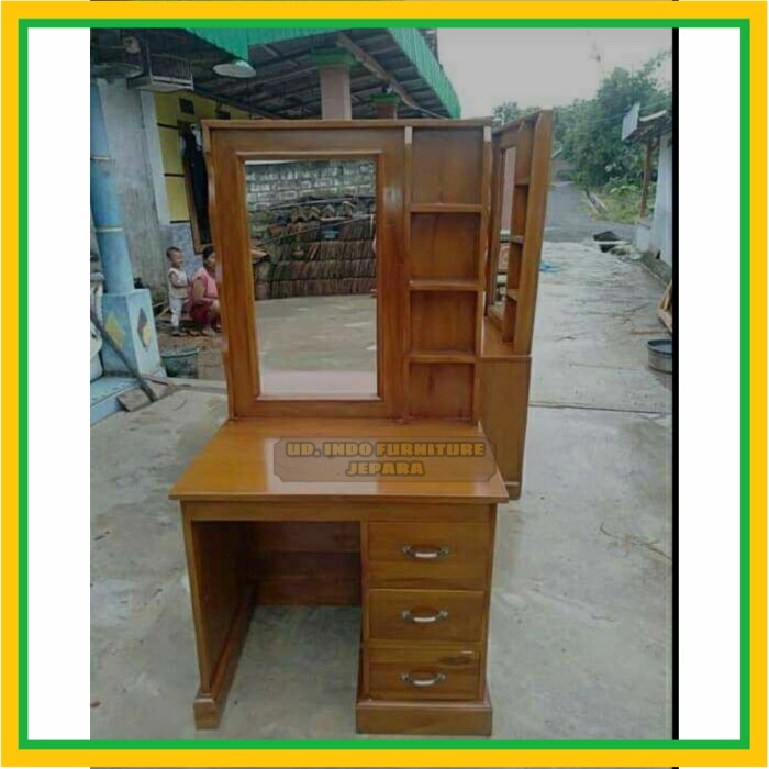 meja rias tolet kayu jati Jepara
