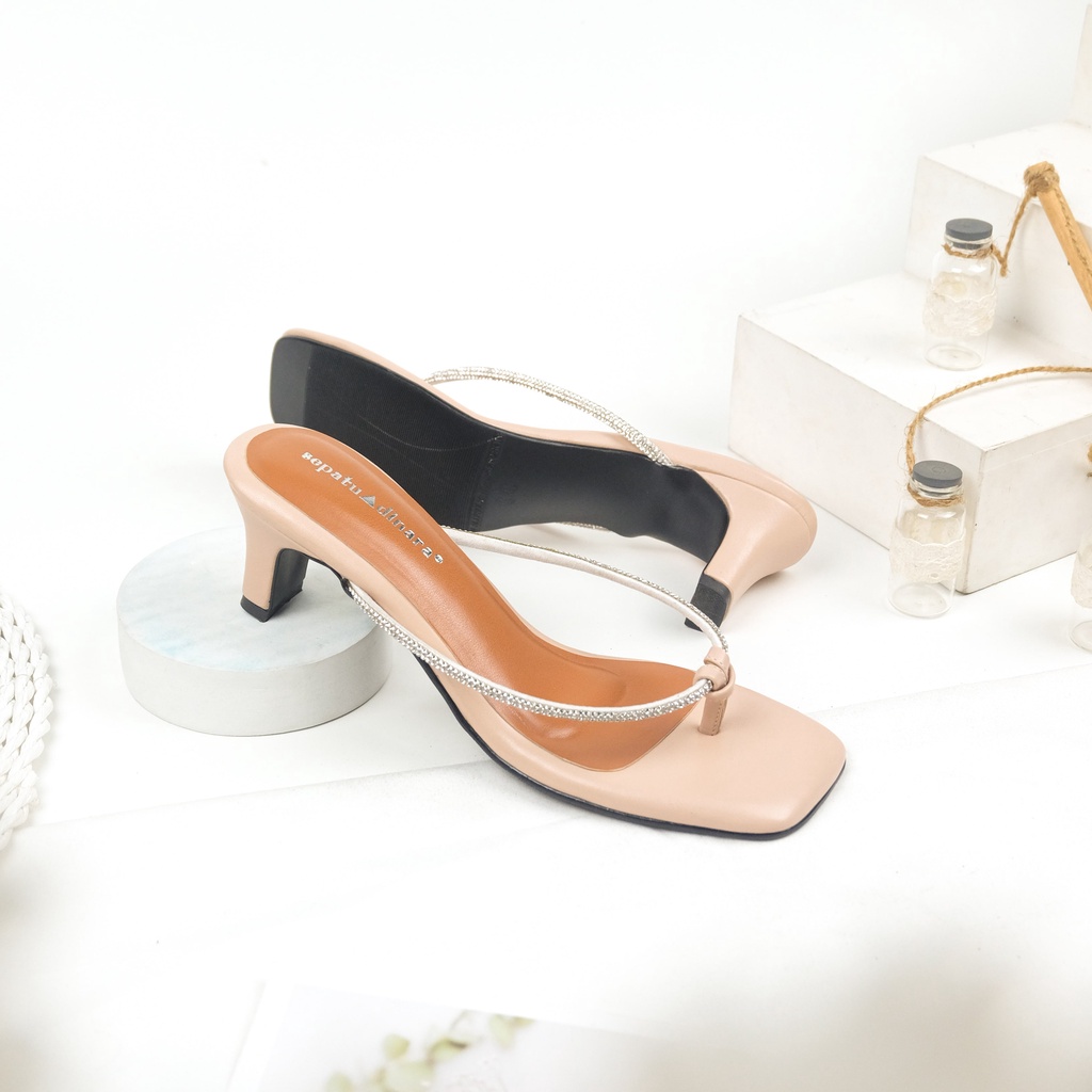 Sepatu Dinara - Frisly Sandal Wanita / Sandal Wanita Heels 5 Cm