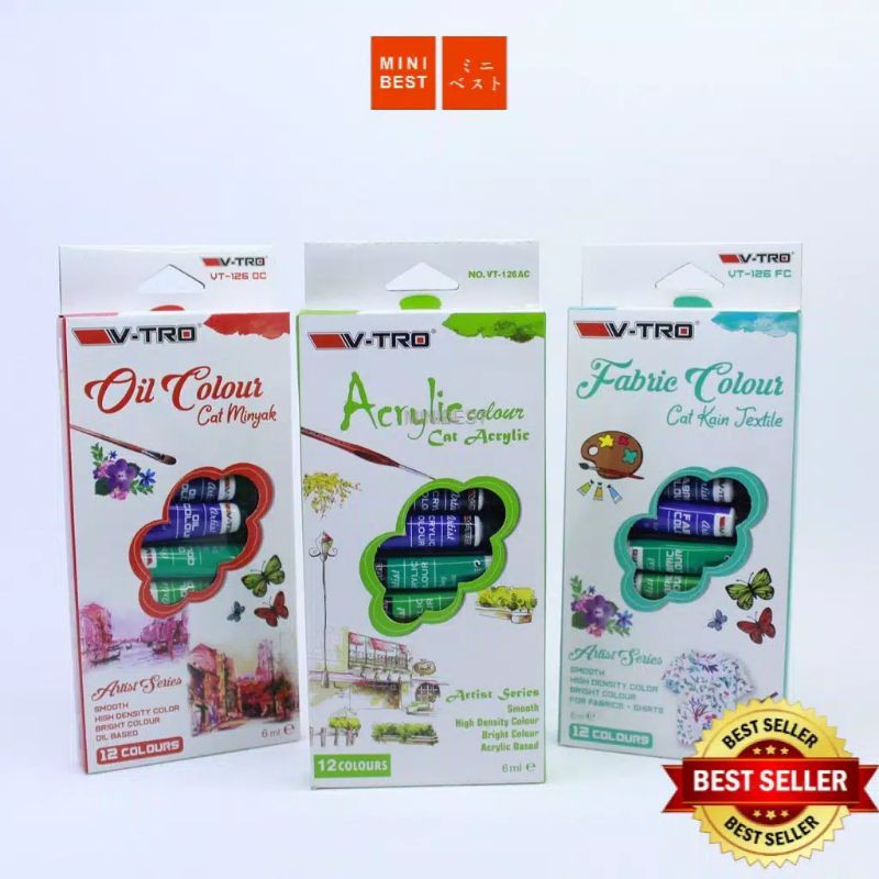 

Cat Air Artist series 12 warna V-TRO