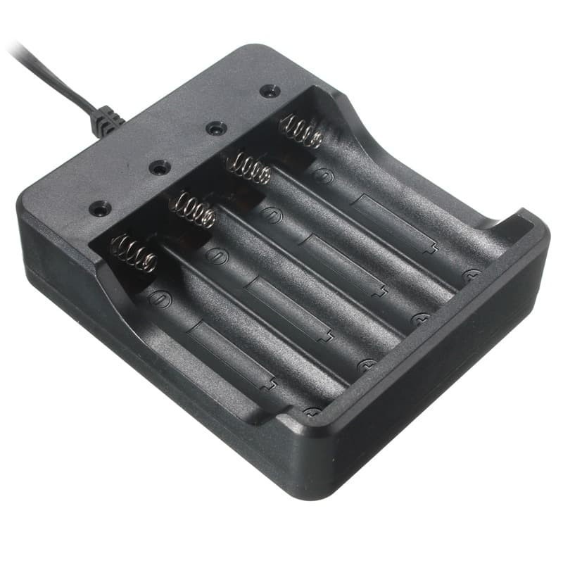 Charger Baterai 18650 4 Slot - MS-404A - Black