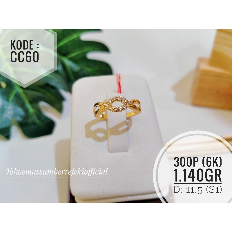 x6 cincin / cincin 300 / cincin 375 / cincin 6k / cincin 8k / cincin emas / cincin emas asli / cinci