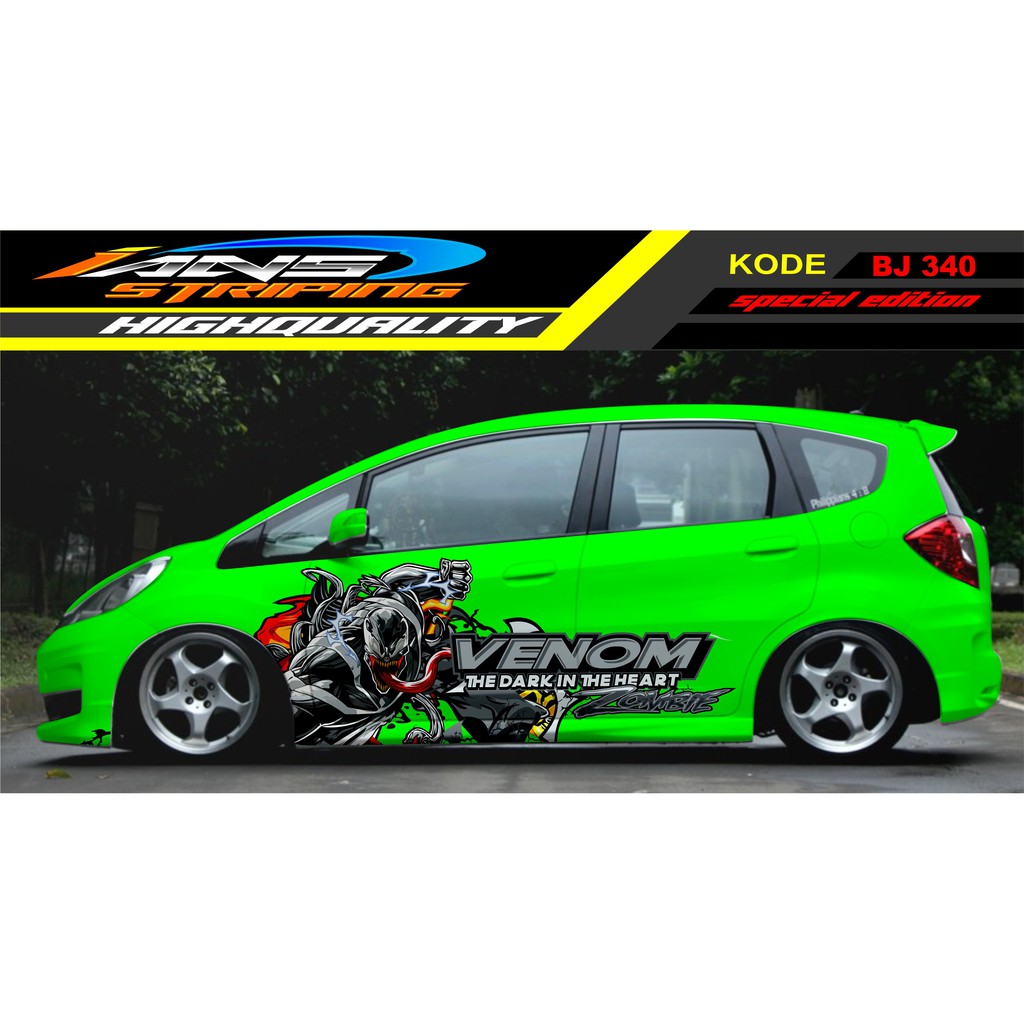 STICKER MOBIL JAZZ / DECAL STICKER MOBIL BRIO, AGYA, YARIS / STICKER MOBIL VENOM