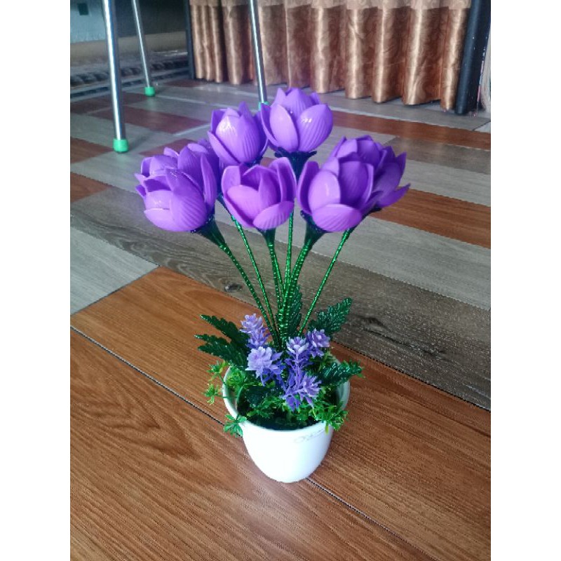 BUNGA TULIP AKRILIK/TULIP UNGU