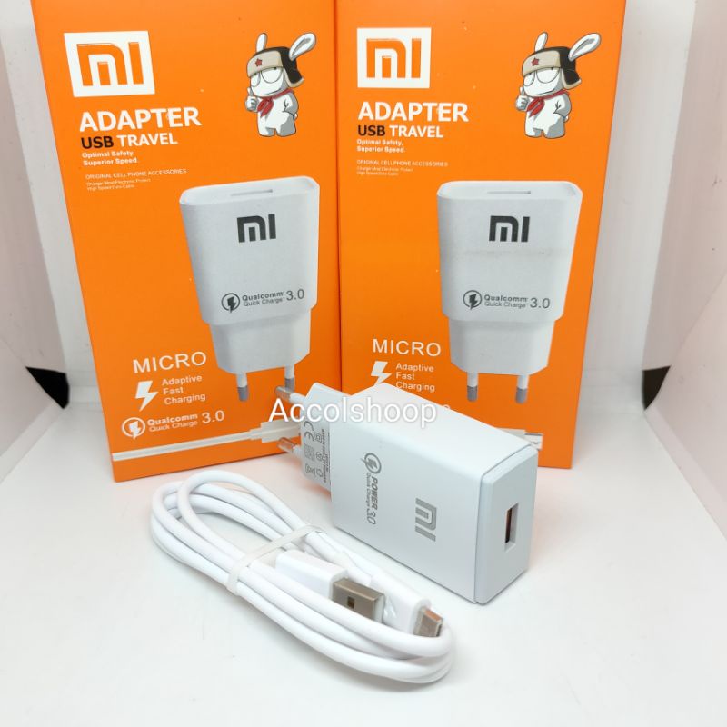 Charger Xiaomi Fast Charging Micro USB ORIGINAL Qualcomm Quick Charger 3.0