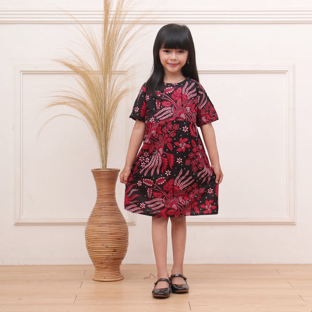 BISA DIBELI TERPISAH BATIK COUPLE FAMILY MOTIF MANGGAR MERAH