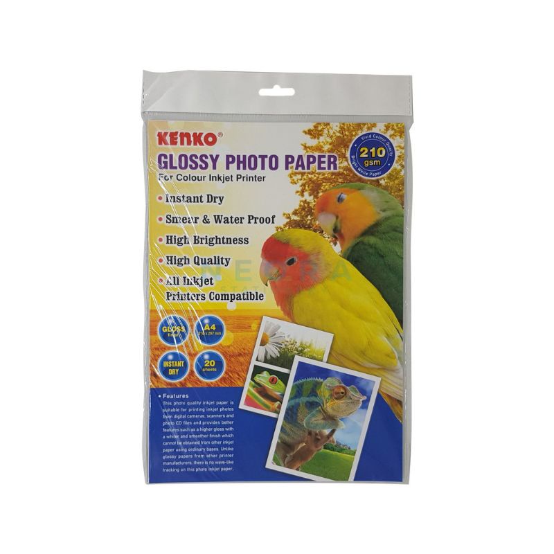 Kertas foto glossy photo paper kenko 210gsm