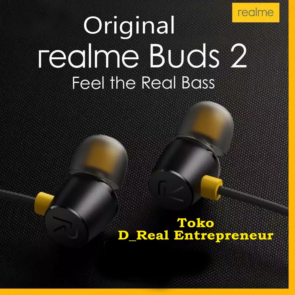 Realme Headset Magnetic Buds Original Earphone Bass