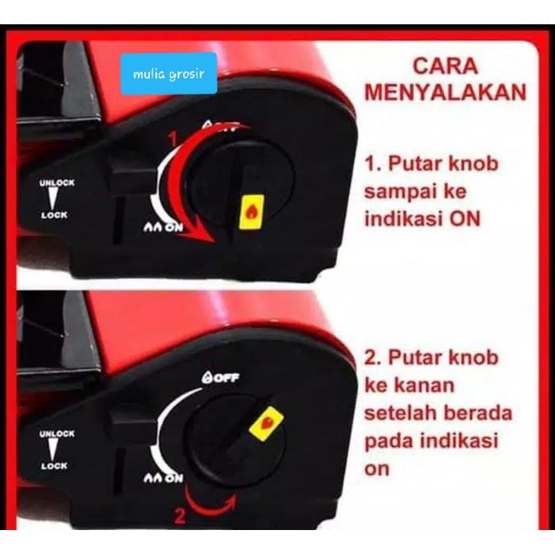 Kompor Portable Progass 2in1