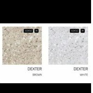 Keramik Teras 50x50 Matt Motif Dexter White dan Brown Kw3