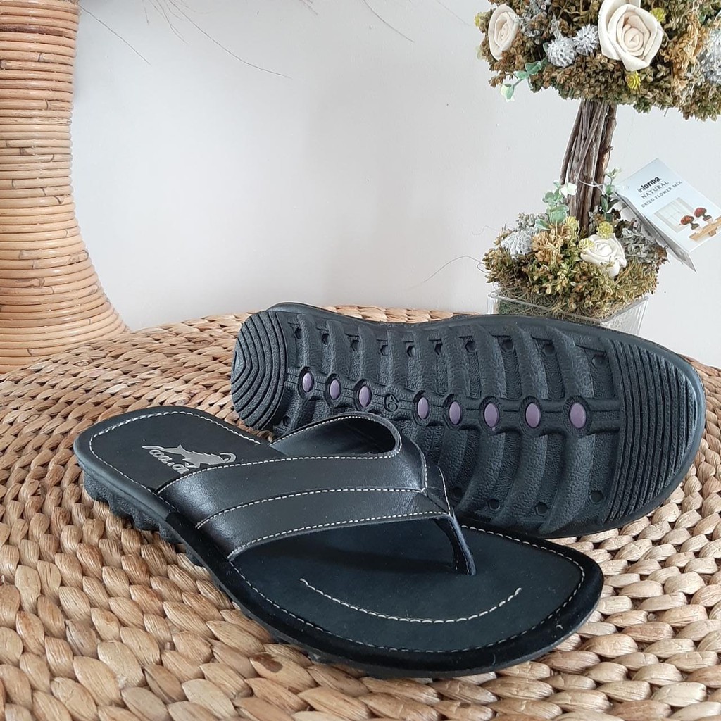 Sandal Kulit Pria Sandal Jepit Cowok Murah Sandal Casual Asli Garut