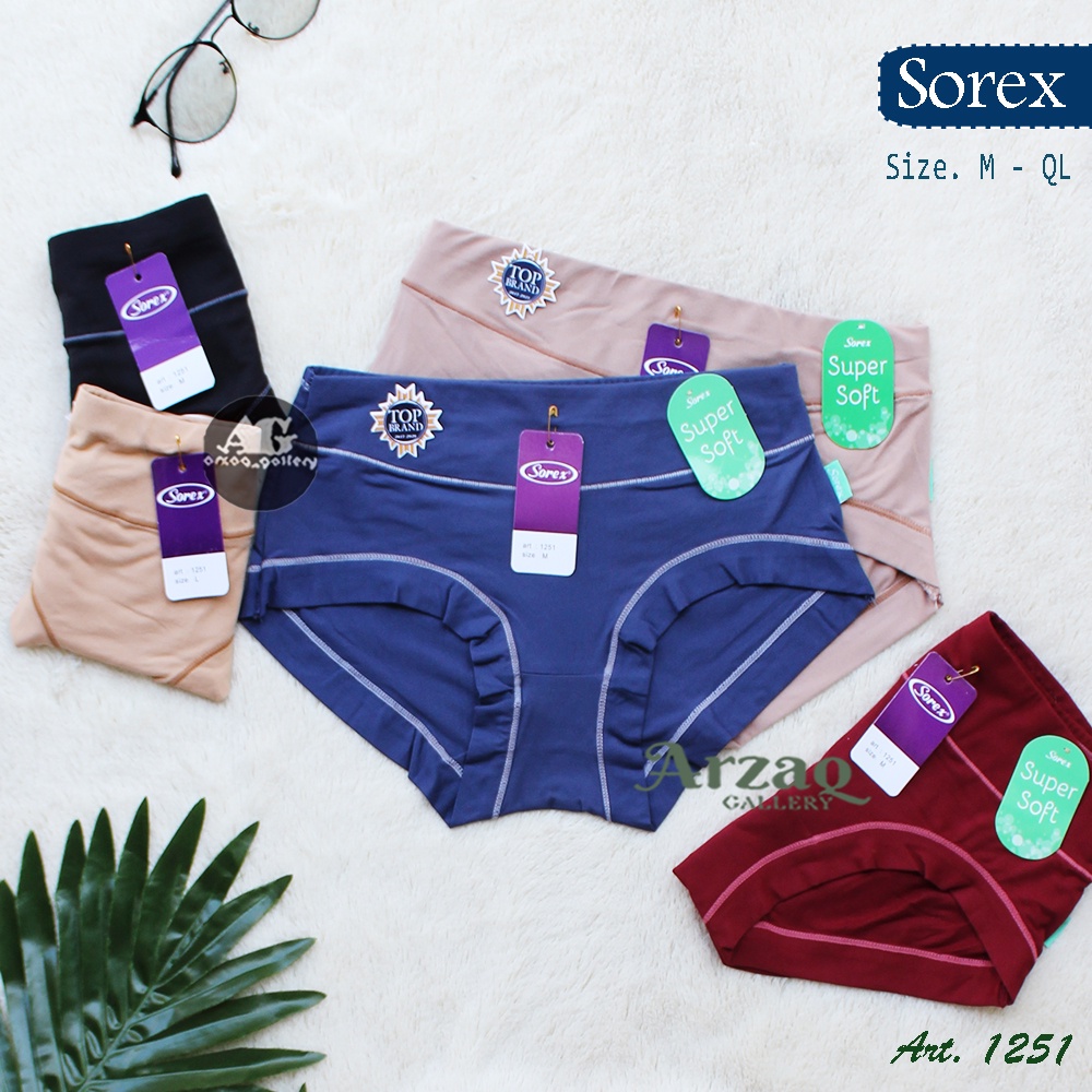 [ 3 pc ] CD SOREX 1251 | Celana Dalam Wanita Super Soft | Celana Dalam Sorex | Cd Wanita | Arzaq gallery | Cd Katun | Sorex