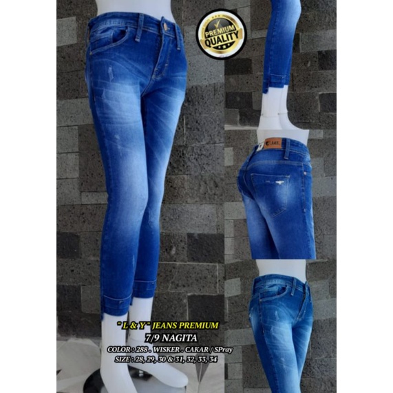 JEANS WANITA L&Y NAGITA PREMIUM ORIGINAL