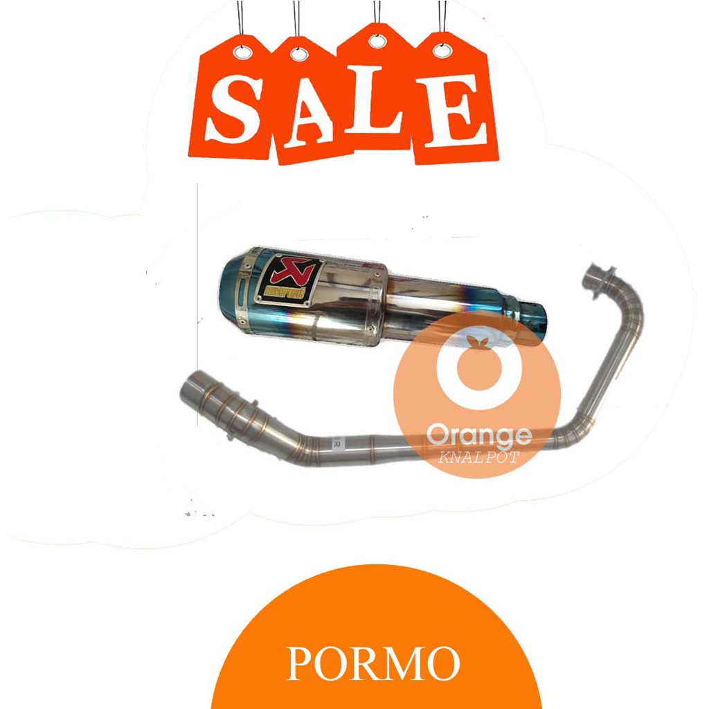 Knalpot Racing Fullcacing Akrapovic GP M1 Blue Yamaha R15 v3 2017 / R15 old / Xabre