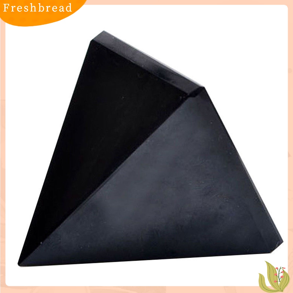 Terlaris Pyramid Faux Obsidian Feng Shui Healing Stone Polished Home Office Ornament