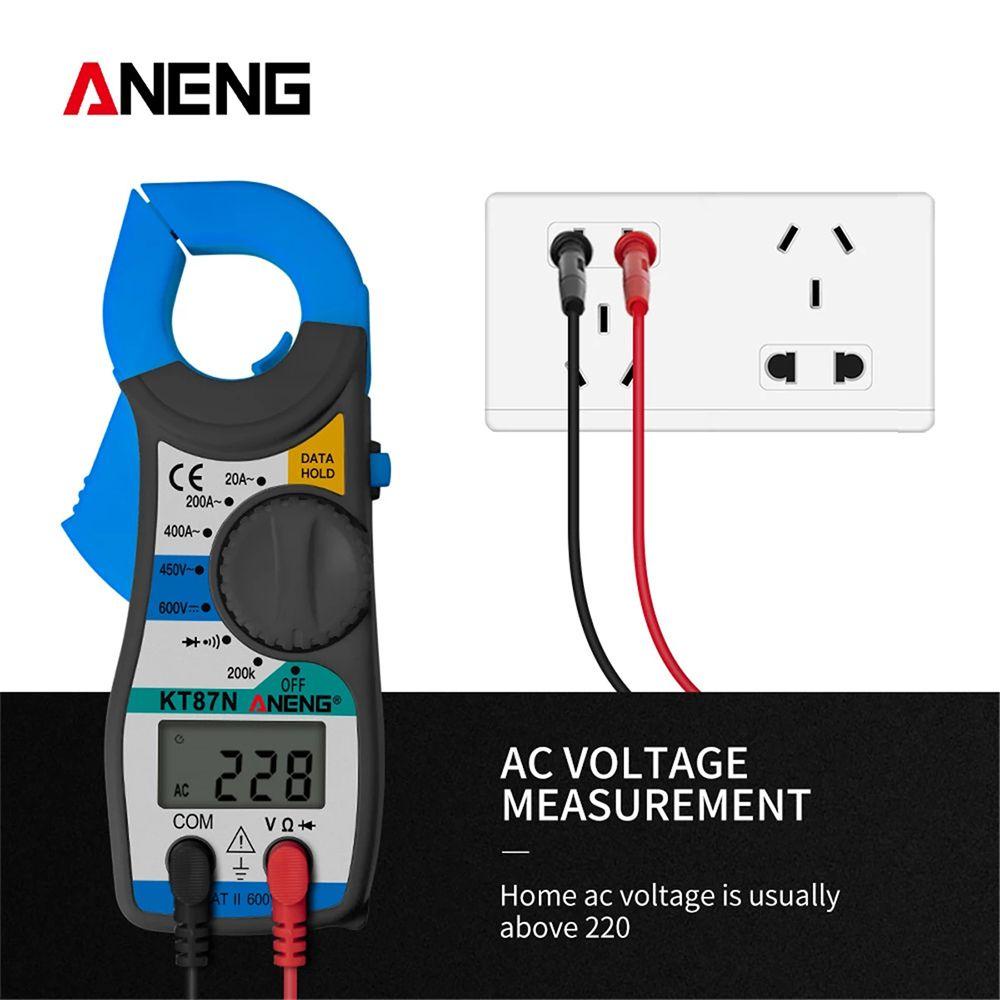 Solighter Digital Clamp Meter ANENG KT87N True RMS DC/AC Tester Arus Listrik