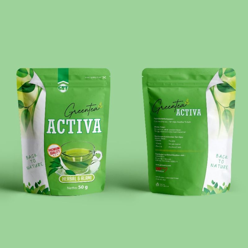 

Green tea Activa (Teh Hijau Pelangsingan Badan Alami) varian urai