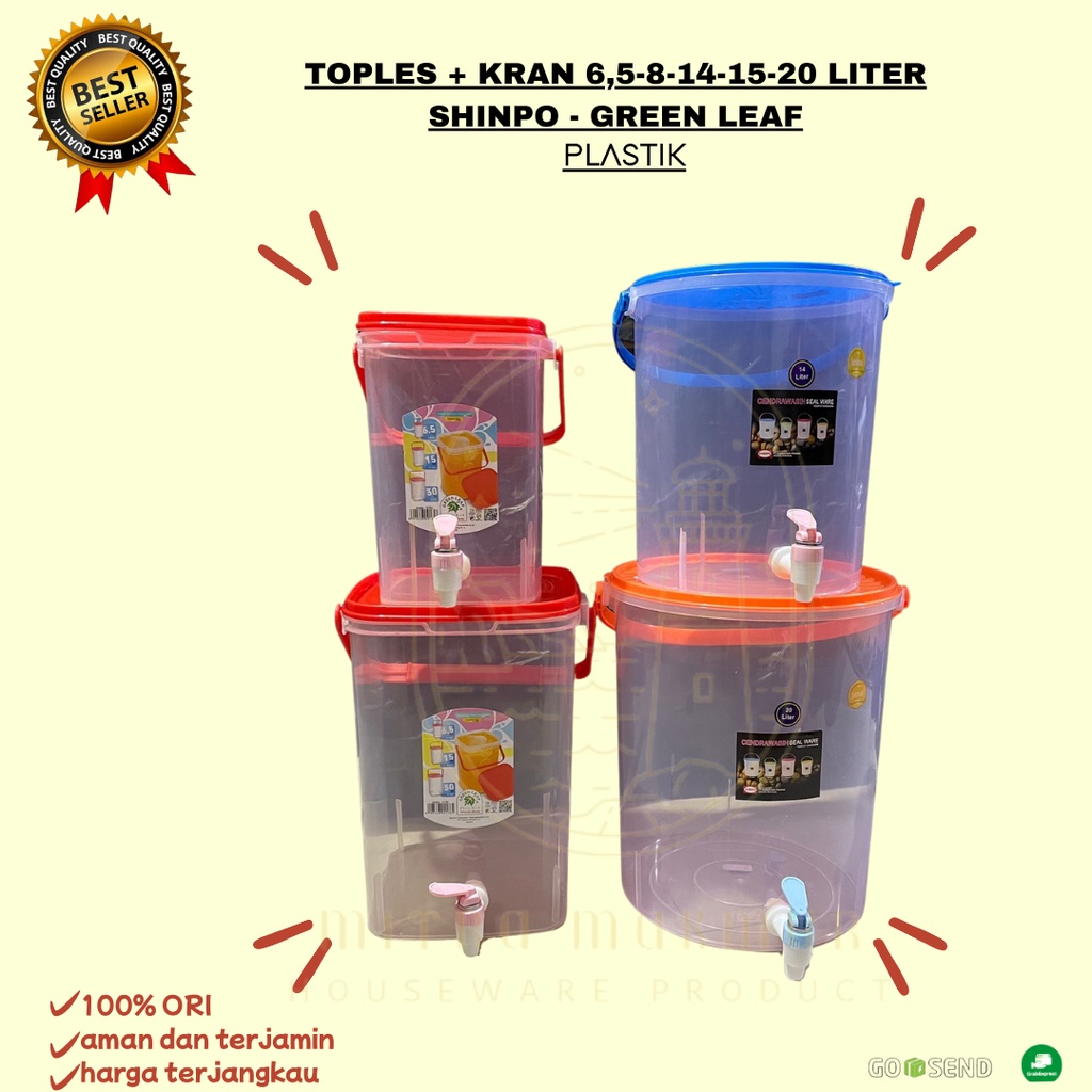 SALE!! TOPLES KRAN 6.5 - 8 - 14 - 15 - 20 LITER / TOPLES AIR + KRAN / TOPLES GREEN LEAF - SHINPO