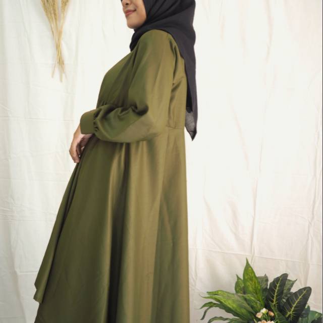 Aisya Midi Dress/ Long tunik basic