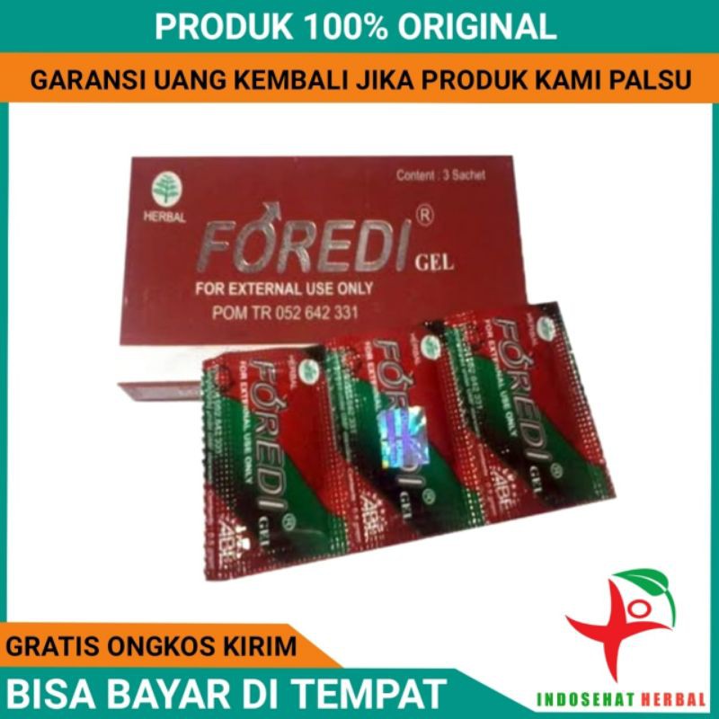 FOREDI GEL ORIGINAL DOKTER BOYKE OBAT KUAT HERBAL OLES KHUSUS PRIA SUDAH BPOM
