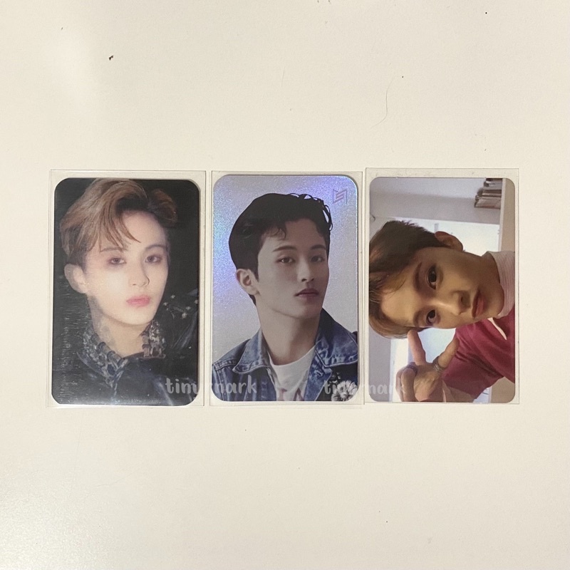 pc photocard superm mark lenti holo standee jopping pair reality