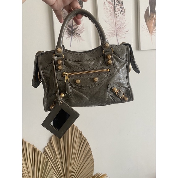 balenciaga mini city gray authentic