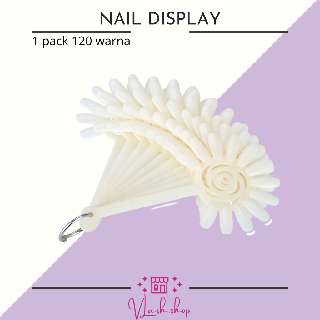 1 PACK NAIL DISPLAY - SUN FLOWER CHART COLOR SIZE LARGE