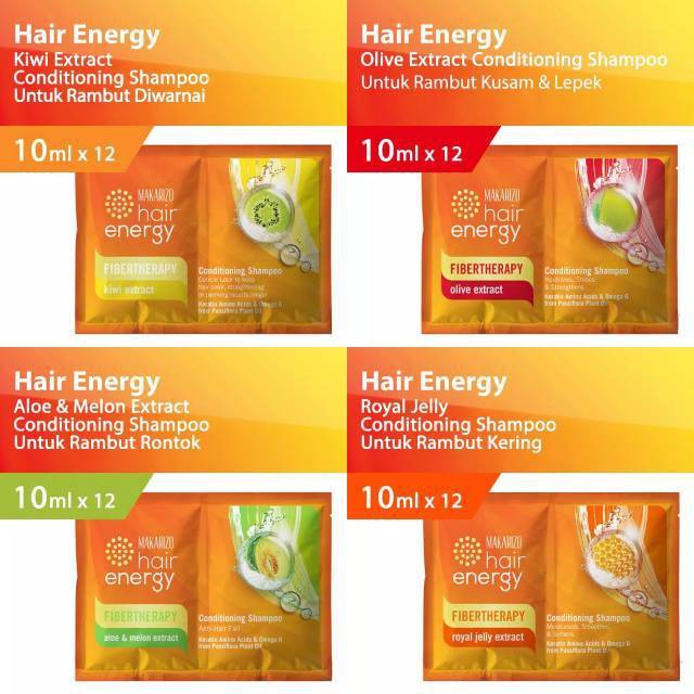 Makarizo Hair Energy Fibertherapy Conditioning Shampoo 10mL / Shampo Kondisioner