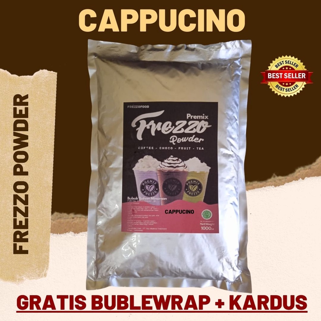 1 KG FREZZO POWDER RASA CAPPUCINO / KAPUCINO / CAPUCINO | BUBUK MINUMAN RASA | POWDER DRINK | BOBA BROWN SUGAR |