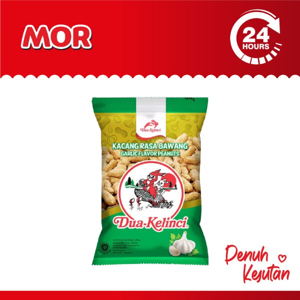 

DUA KELINCI Kacang Kulit Rasa Bawang 180 grm