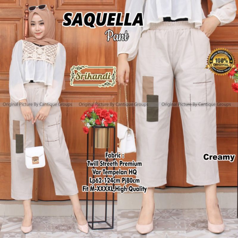 Saquella pant cewek celana baggy bahan by srikandi