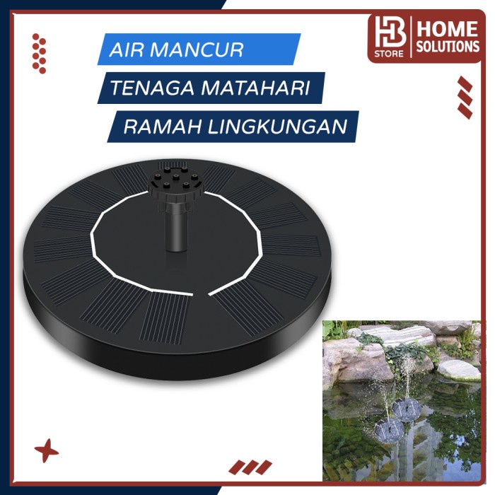 Pompa Air Mancur Pancuran Mini Minimalis Kolam Ikan Taman Tenaga Surya