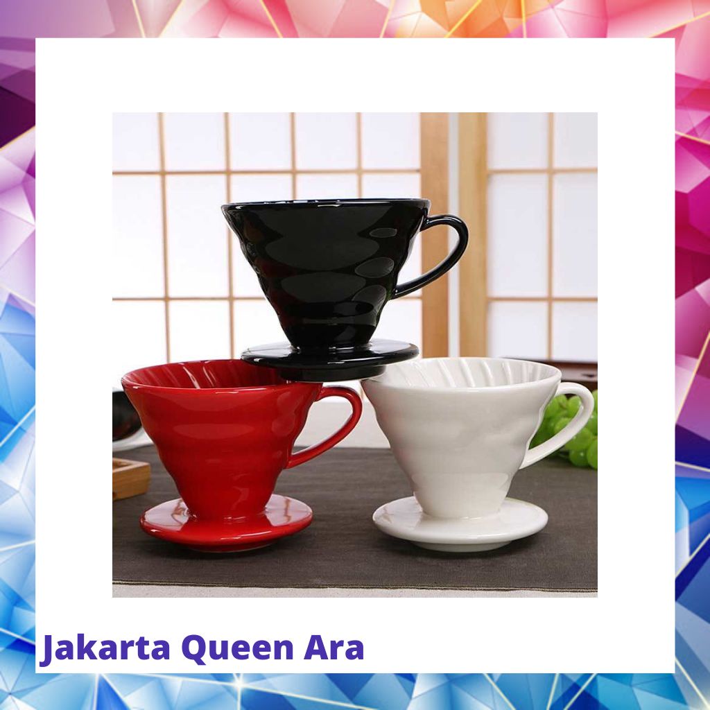 One Two Cups Filter Penyaring Kopi V60 Glass Filter Dripper ZM0063