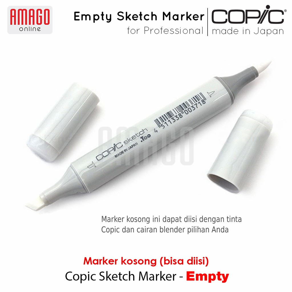 COPIC SKETCH MARKER - EMPTY - MARKER KOSONG - CSM/999