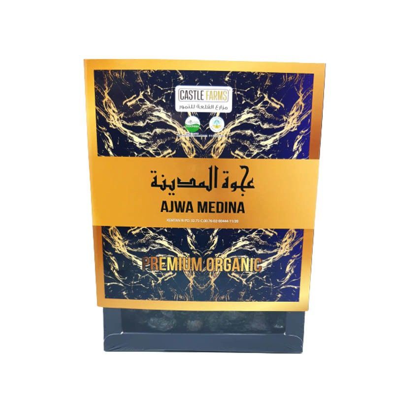 

Kurma ajwa sunnah premium jumbo organic castle farm 1kg lembut legit