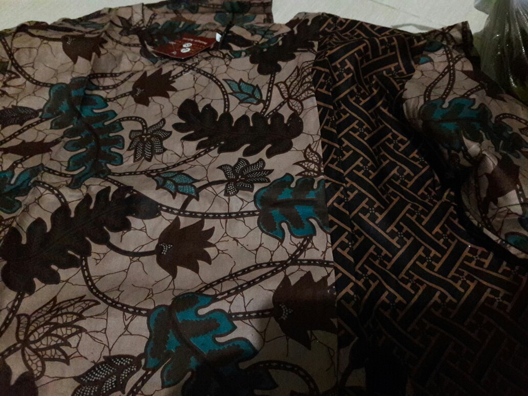 Tey-17 Batik Tunik Wanita Asj Sa Hrb026 Kenongo Kemeja Tosca Pendek Tersedia Ukuran Jumbo