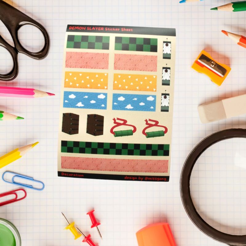 

Demon Slayer Art Deco Journal Scrapbook Sticker