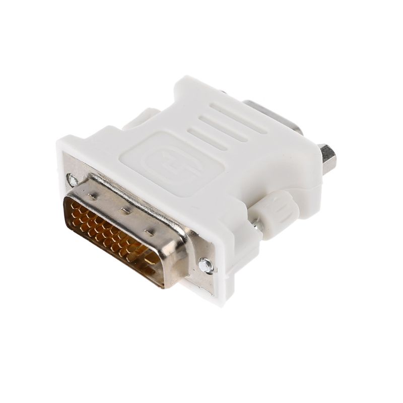 Cre Adapter Konverter DVI D Ke VGA 15Pin Female Untuk Komputer