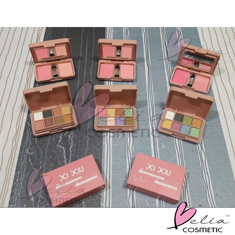 ❤ BELIA ❤ Xi Xiu 2 in 1 Eyeshadow &amp; Blushon | 8 Colors Eye Shadow &amp; 2 Colors Blush On | XIXIU