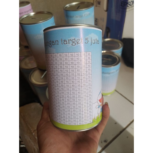 CELENGAN TARGET / TABUNGAN TARGET 10K 5JT/ CELENGAN TIKTOK MODEL DORAEMON