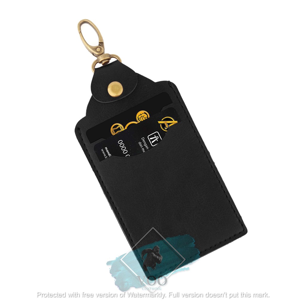 ID Card Name Tag Pria Dan Wanita Kalung ID Card Holder QUICK Souvenir Kulit Bisa Multifungsi Rekomen