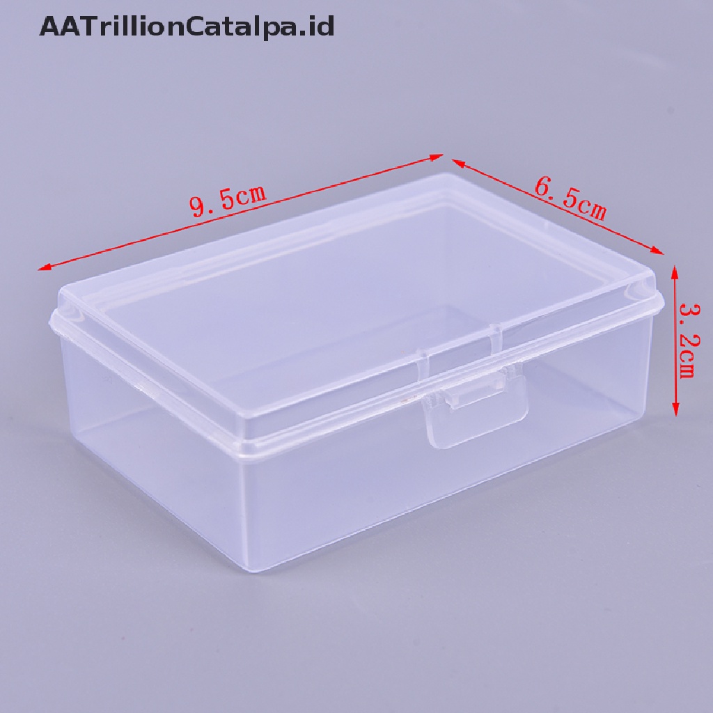 Aatrillioncatalpa 2pcs / set Kotak Penyimpanan Kartu Poker Bahan Plastik Transparan